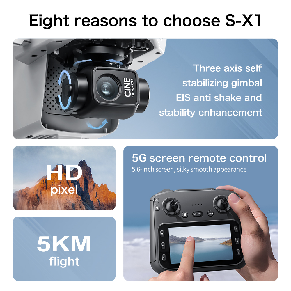 Top Deal S-X1 MAX GPS Drone 3  - Drone Photogrammetry 评论和价格