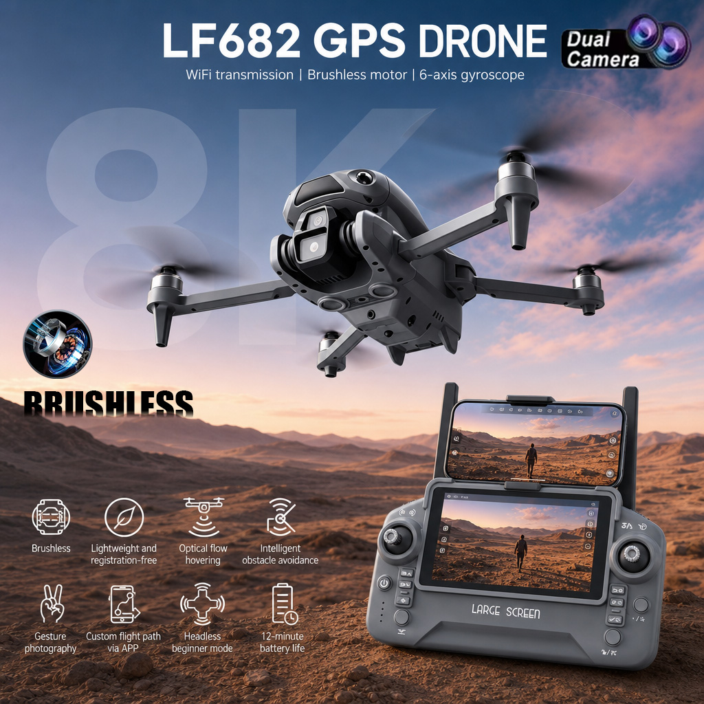 New LF682 Drone 8K Dual Camera - Drone Mapping 评论和价格